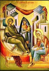 L'icône de La Nativité de Notre Sainte Mère de Dieu