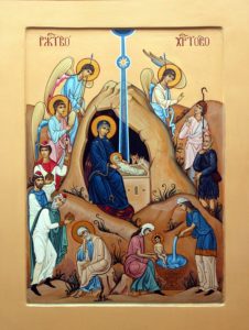 L'icône de La Nativité du Christ