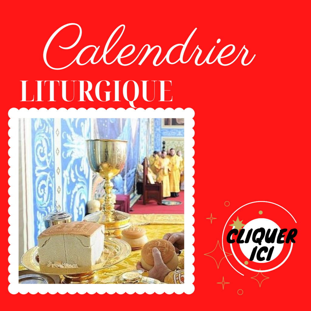 Calendrier Liturgique Orthodoxe 