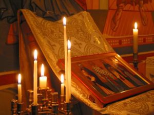 Iconographie orthodoxe- prière dans l'église