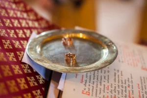 Mariage orthodoxe, anneaux de fiançailles