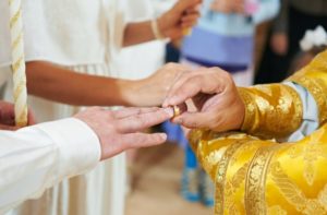 Mariage Orthodoxe anneaux de fiançailles