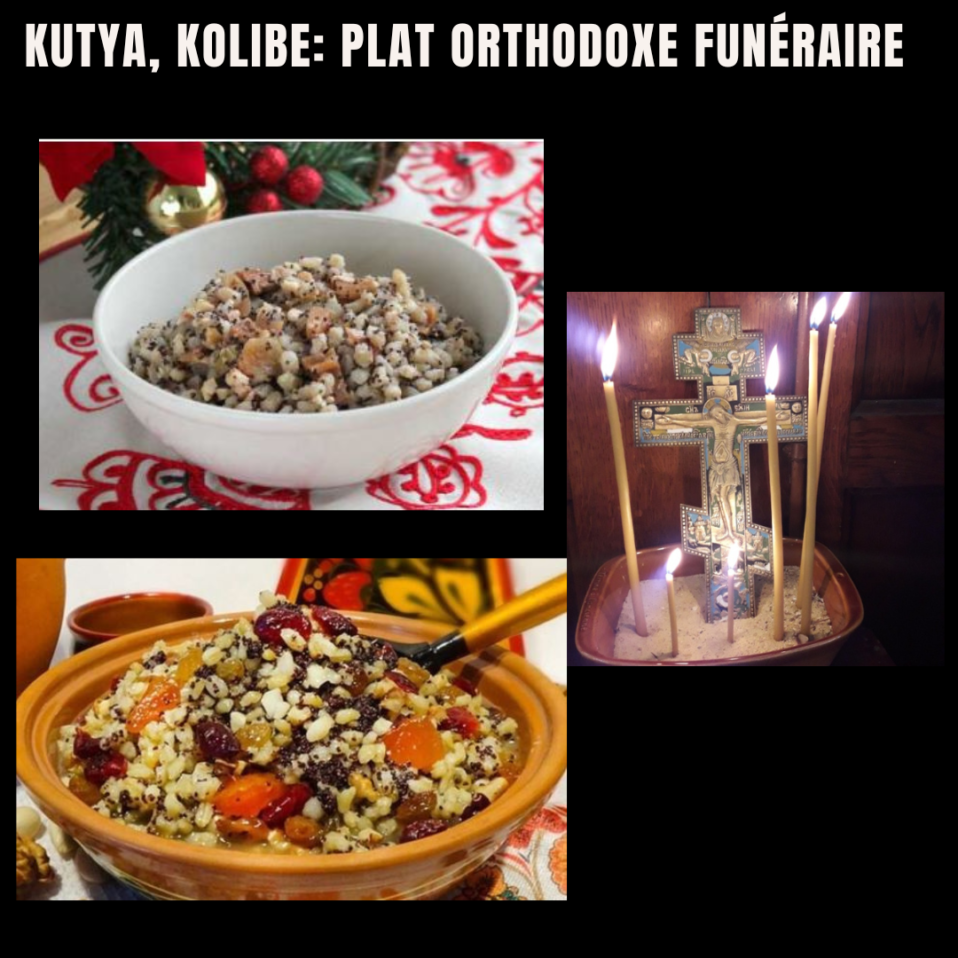 Kutia, Kolibe plat orthodoxe funéraire