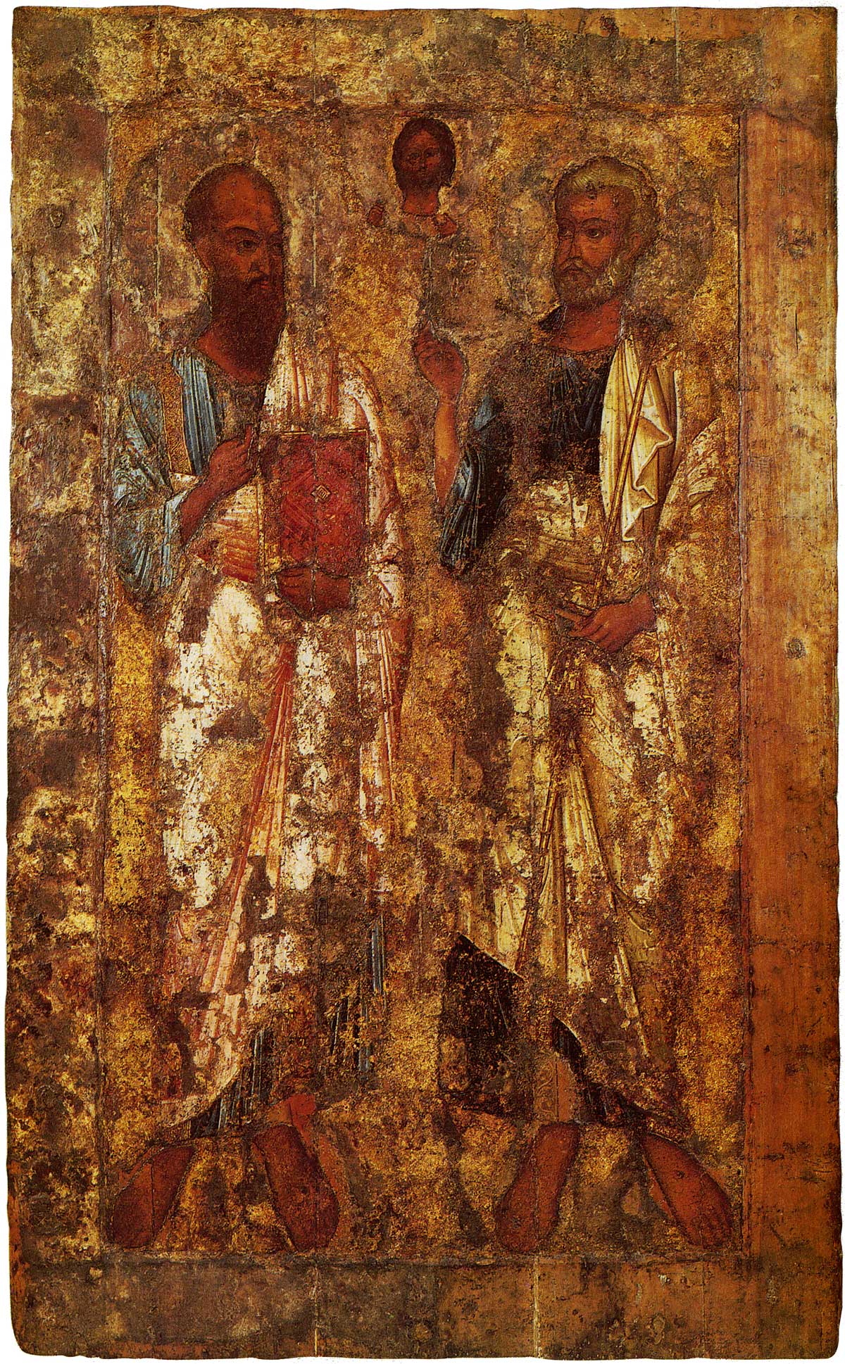 Icône ancienne de Pierre et Paul