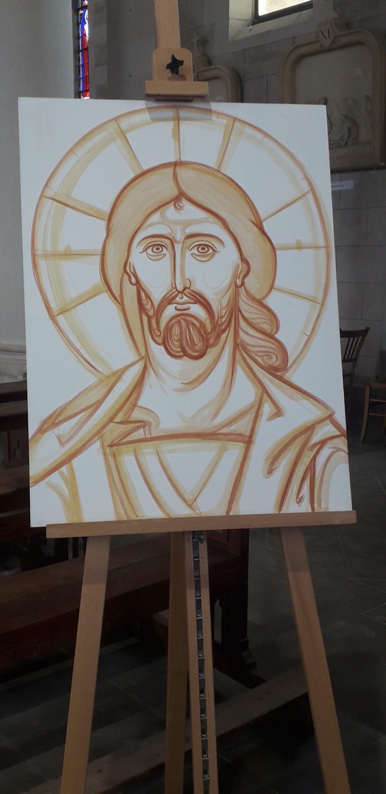 Emma iconographe, visage du Christ Emma iconographe, visage du Christ