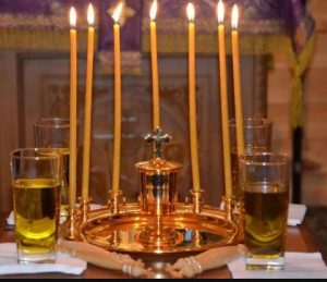onction orthodoxe de l'huile sainte