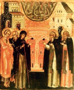 St Serge de Radonège- apparition de la Mère de Dieu St Serge de Radonège- apparition de la Mère de Dieu