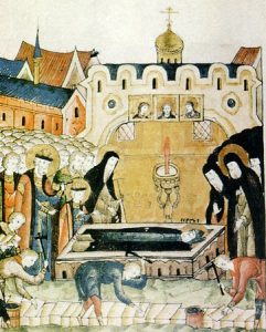 Découverte des reliques de st Serge de Radonège Découverte des reliques de st Serge de Radonège