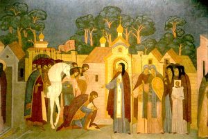 St Serge de Radonège et le prince Dimitri St Serge de Radonège et le prince Dimitri