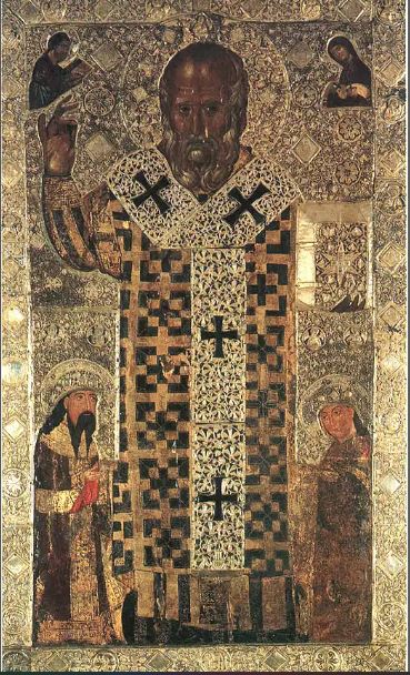 Icône serbe de saint Nicolas 