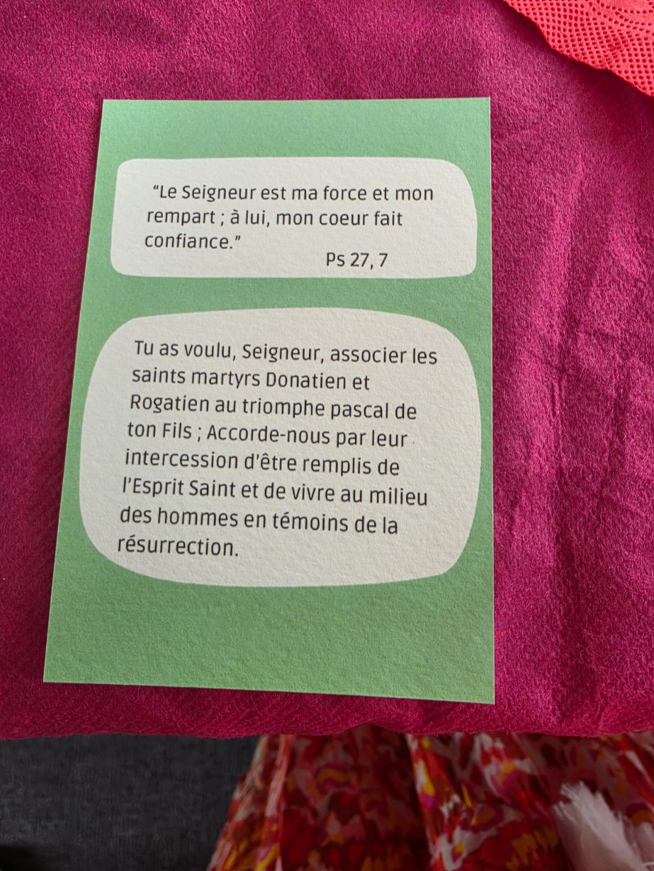 prière à St Donatien et Rogatien