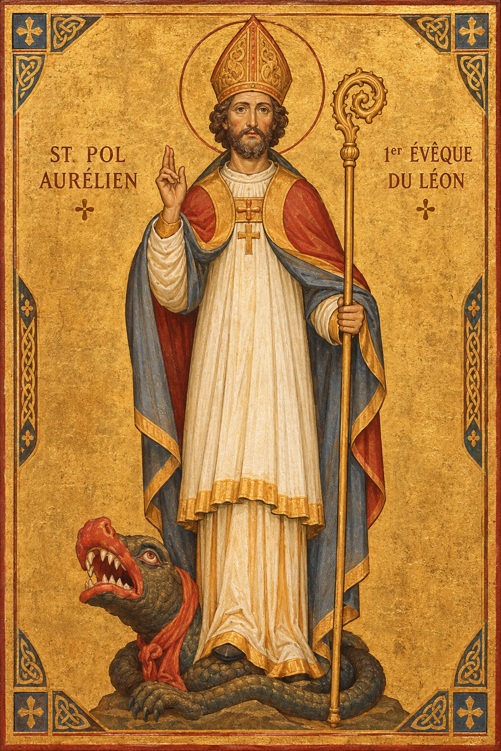 St Pol Aurélien terrassant le dragon